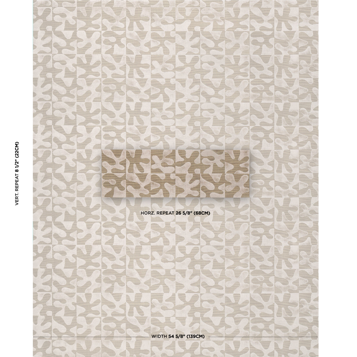 SCHUMACHER  CUT & PATTERNED VELVETS MODERN DANCE VELVET VELVETS,CUT VELVET VELVETS,CUT VELVET CHAMPAGNE   - 82991