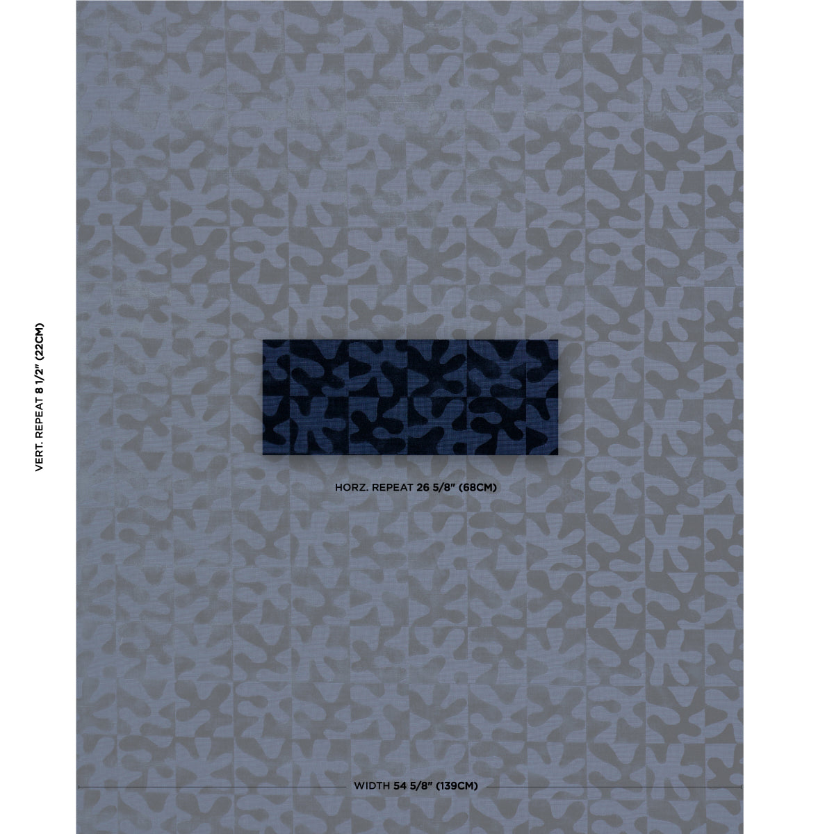 SCHUMACHER  CUT & PATTERNED VELVETS MODERN DANCE VELVET VELVETS,CUT VELVET VELVETS,CUT VELVET MIDNIGHT BLUE   - 82992