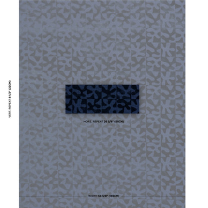 SCHUMACHER  CUT & PATTERNED VELVETS MODERN DANCE VELVET VELVETS,CUT VELVET VELVETS,CUT VELVET MIDNIGHT BLUE   - 82992