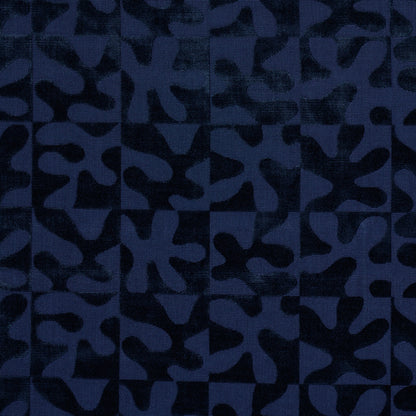 SCHUMACHER  CUT & PATTERNED VELVETS MODERN DANCE VELVET VELVETS,CUT VELVET VELVETS,CUT VELVET MIDNIGHT BLUE   - 82992