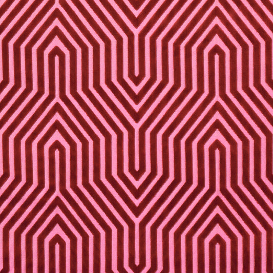 SCHUMACHER  CUT & PATTERNED VELVETS VANDERBILT VELVET VELVETS,CUT VELVET,HIGH PERFORMANCE VELVETS,CUT VELVET,HIGH PERFORMANCE FUCHSIA   - 83001