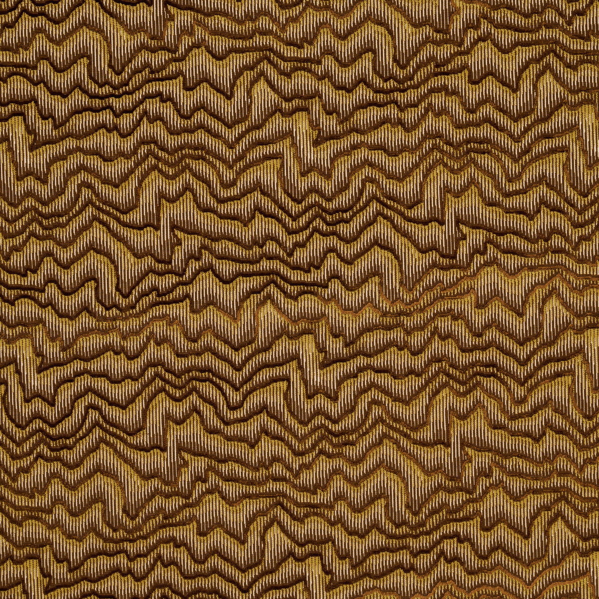 SCHUMACHER FABRIC  CUT & PATTERNED VELVETS ZAMBEZI VELVET   BRONZE   - 83020
