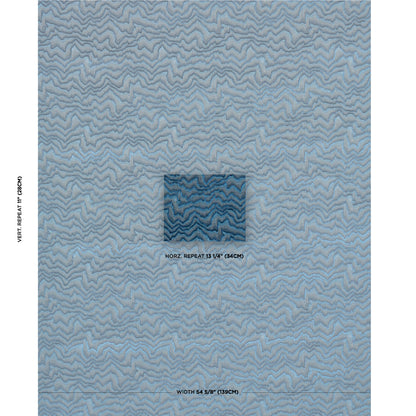 SCHUMACHER  CUT & PATTERNED VELVETS ZAMBEZI VELVET VELVETS,CUT VELVET,HIGH PERFORMANCE VELVETS,CUT VELVET,HIGH PERFORMANCE SLATE BLUE   - 83022