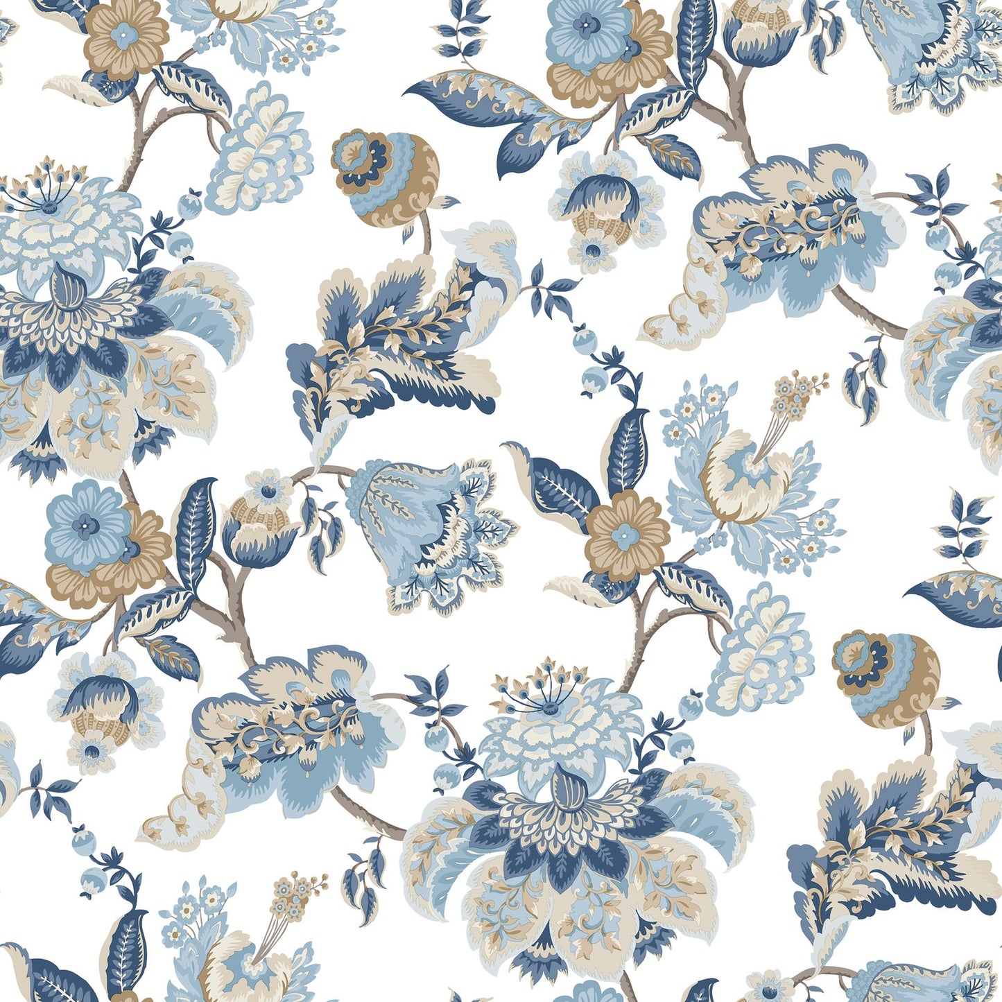 GALERIE WALLCOVERINGS Blooming Garden    Blue   - 8303
