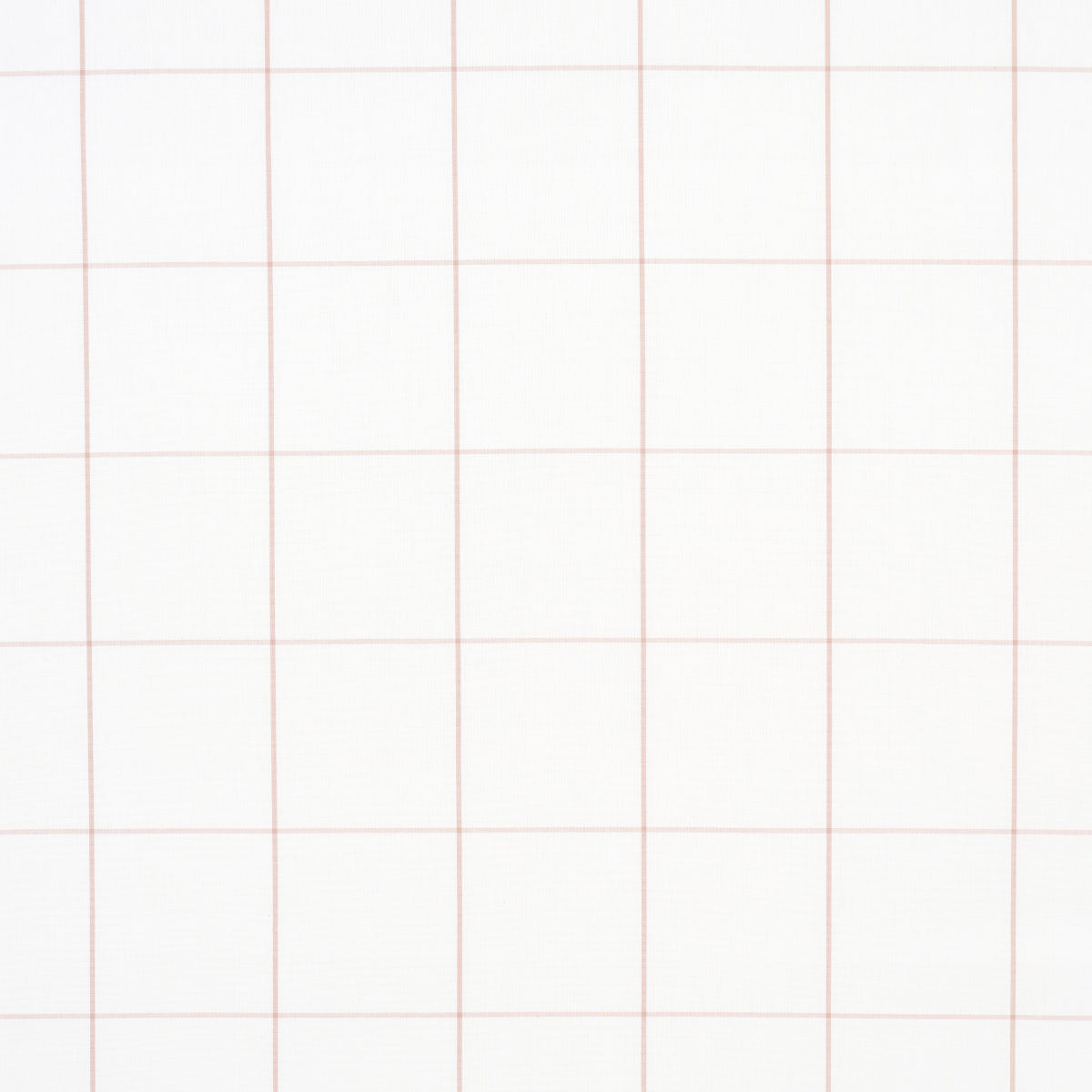 White grid background with thin pale pink lines forming equal squares, minimalist pattern.