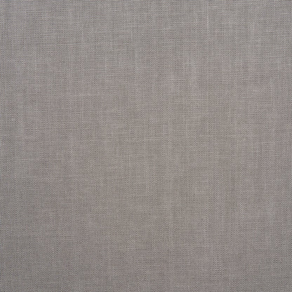 Close-up of grey linen fabric with a fine plain weave and subtle texture.