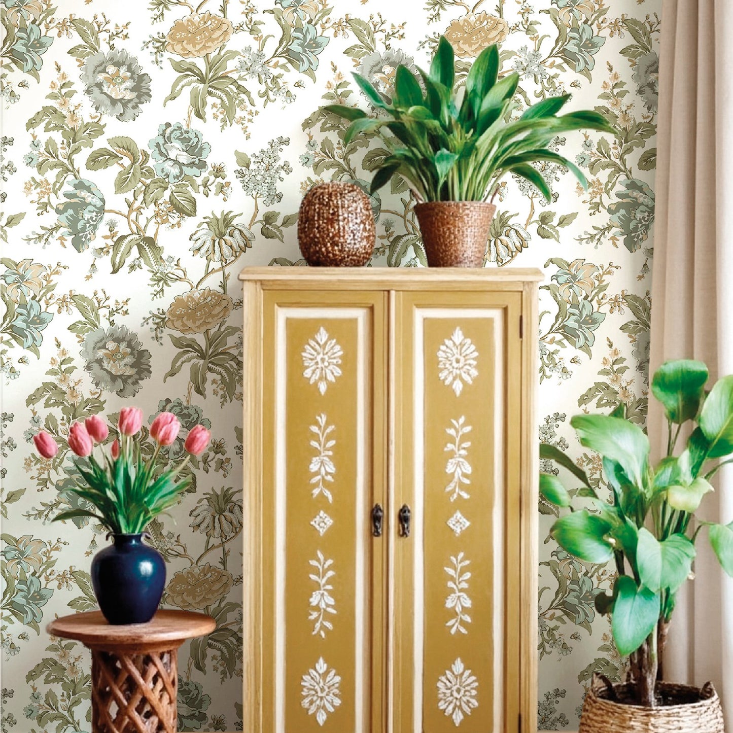 GALERIE WALLCOVERINGS Blooming Garden    Blue   - 8305