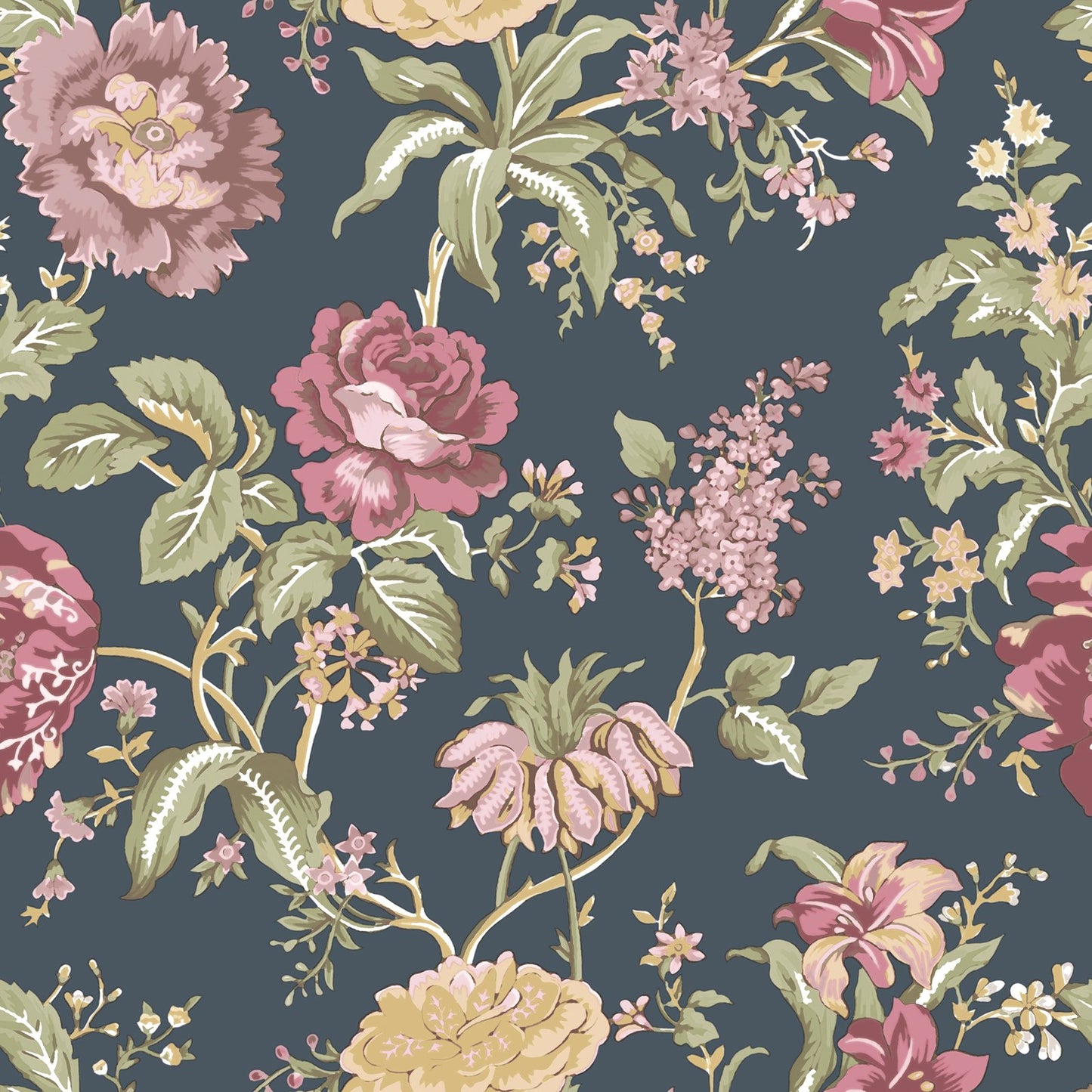 GALERIE WALLCOVERINGS Blooming Garden    Blue   - 8308