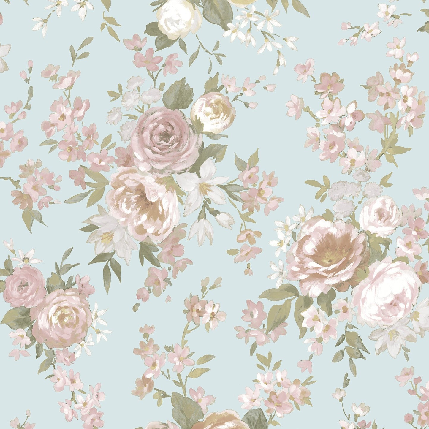 GALERIE WALLCOVERINGS Blooming Garden    Blue   - 8311