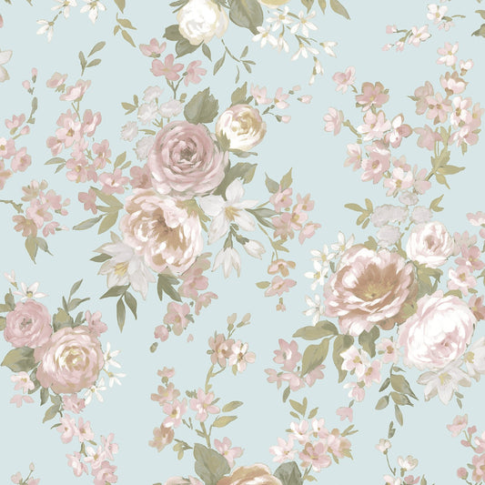 GALERIE WALLCOVERINGS Blooming Garden    Blue   - 8311