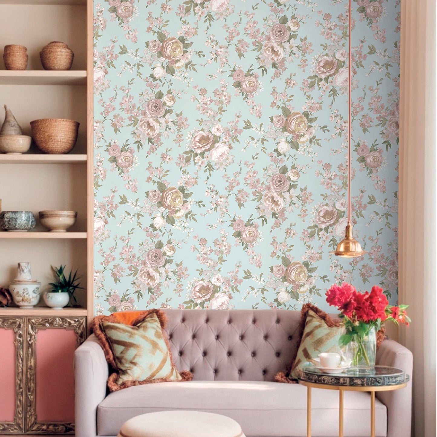 GALERIE WALLCOVERINGS Blooming Garden    Blue   - 8311