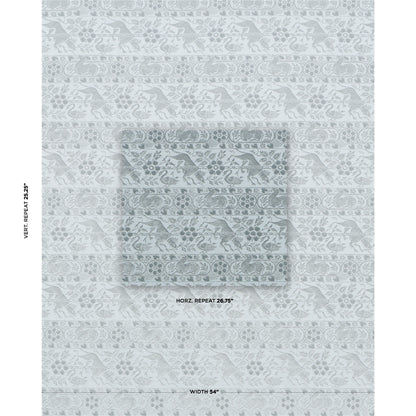 SCHUMACHER  SCHUMACHER CLASSICS ANIMALI WOVEN WOVEN SLATE BLUE   - 83120