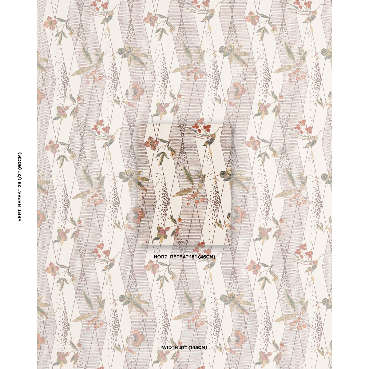 SCHUMACHER  SCHUMACHER CLASSICS ROMOLA FLORAL WOVEN WOVEN BIRCH   - 83140