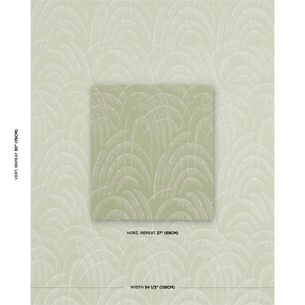 SCHUMACHER  RHYTHM IN MOTION VOUSSOIR MODERNE WOVEN WOVEN CELADON   - 83161