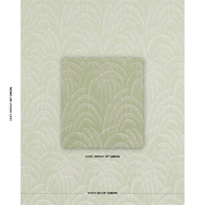 SCHUMACHER  RHYTHM IN MOTION VOUSSOIR MODERNE WOVEN WOVEN CELADON   - 83161