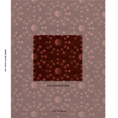 SCHUMACHER  CHARLAP HYMAN & HERRERO MOON PHASE VELVET   Red   - 83191