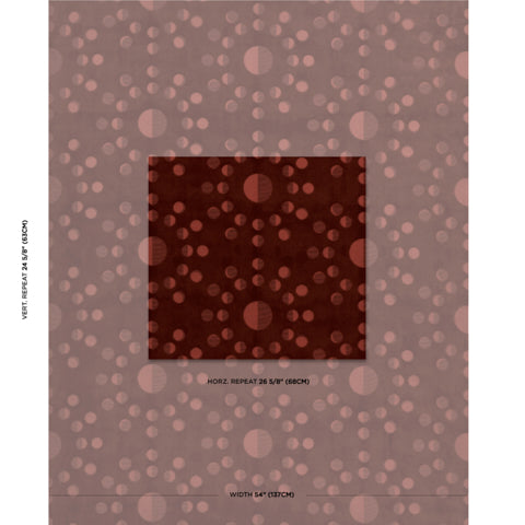 SCHUMACHER  CHARLAP HYMAN & HERRERO MOON PHASE VELVET   Red   - 83191