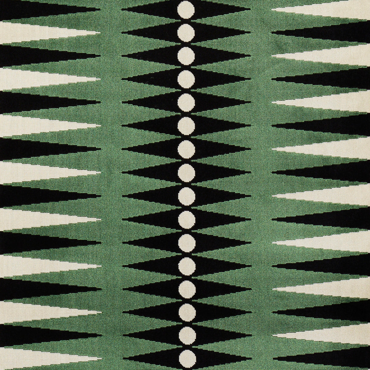 SCHUMACHER  MARY MCDONALD BACKGAMMON CUT VELVET CUT VELVET CUT VELVET GREEN   - 83202