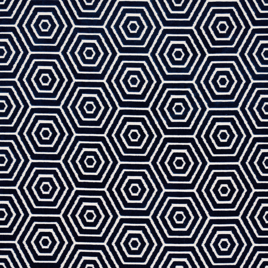 SCHUMACHER  MARY MCDONALD BEES KNEES CUT VELVET CUT VELVET CUT VELVET NAVY   - 83211