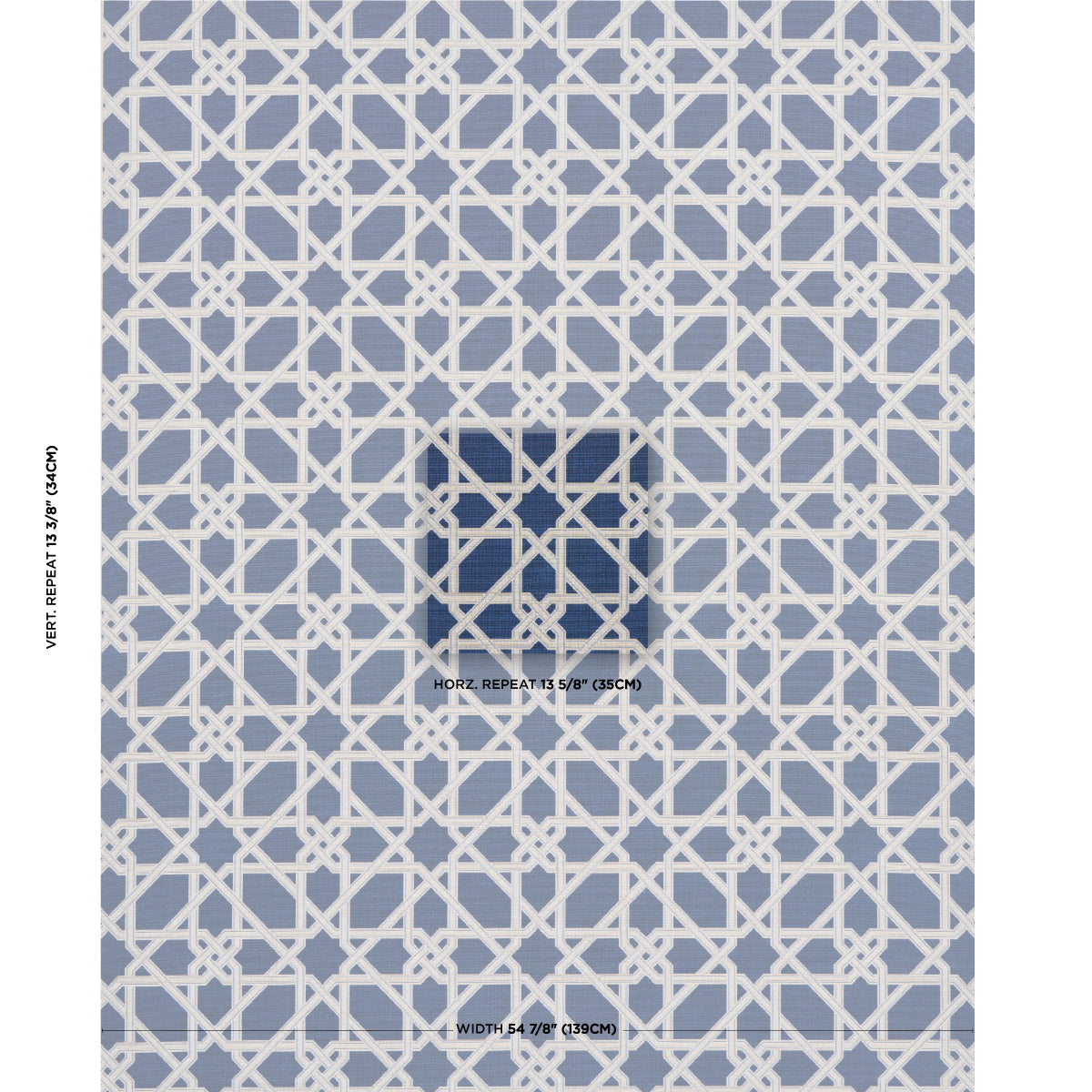 SCHUMACHER  MARY MCDONALD LE MAROC ??PINGL?? WOVEN WOVEN BLUE   - 83220