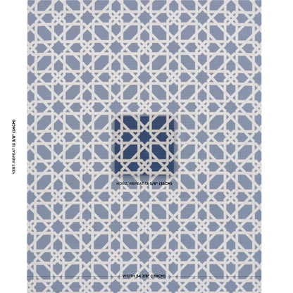SCHUMACHER  MARY MCDONALD LE MAROC ??PINGL?? WOVEN WOVEN BLUE   - 83220