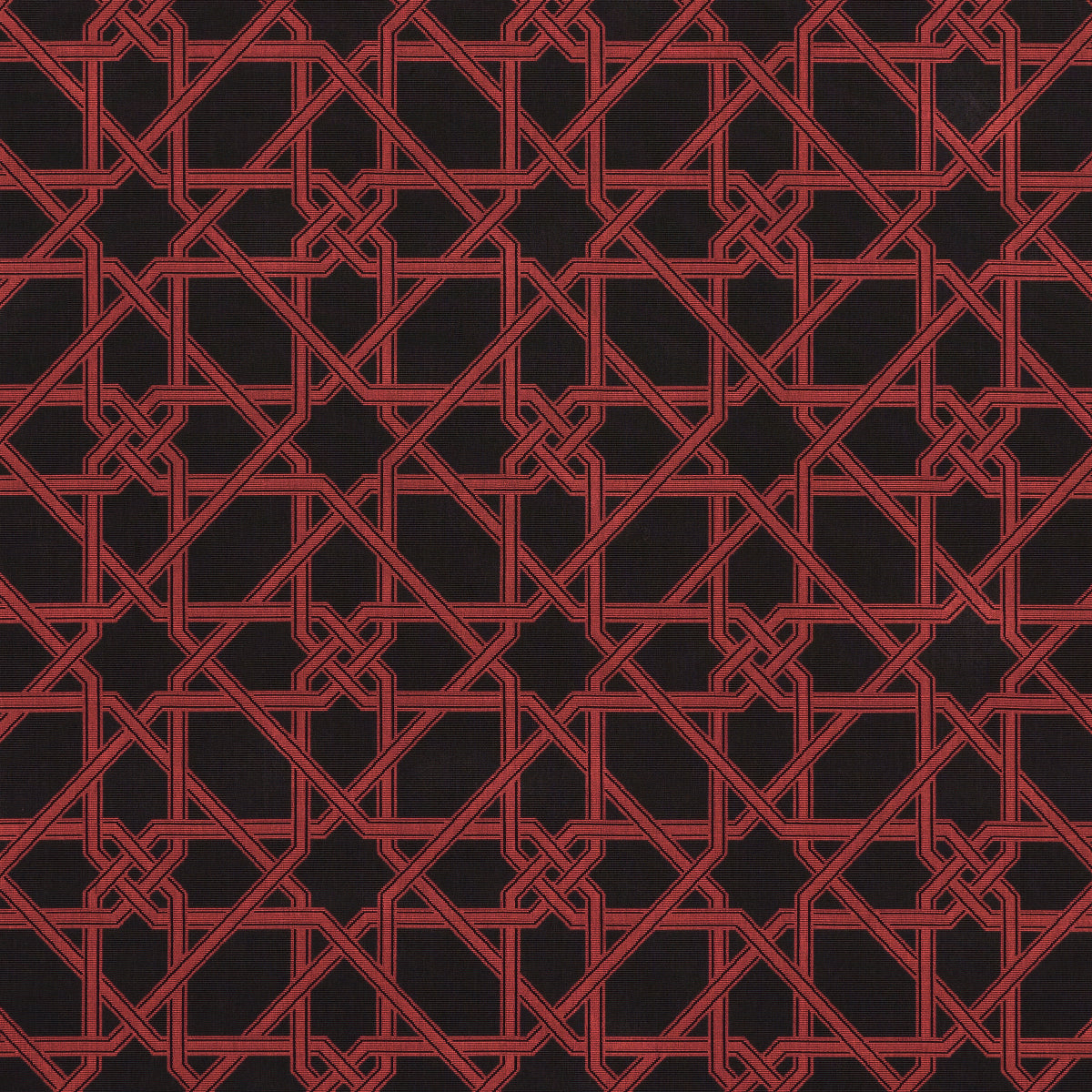 SCHUMACHER  MARY MCDONALD LE MAROC ??PINGL?? WOVEN WOVEN BLACK AND RED   - 83222