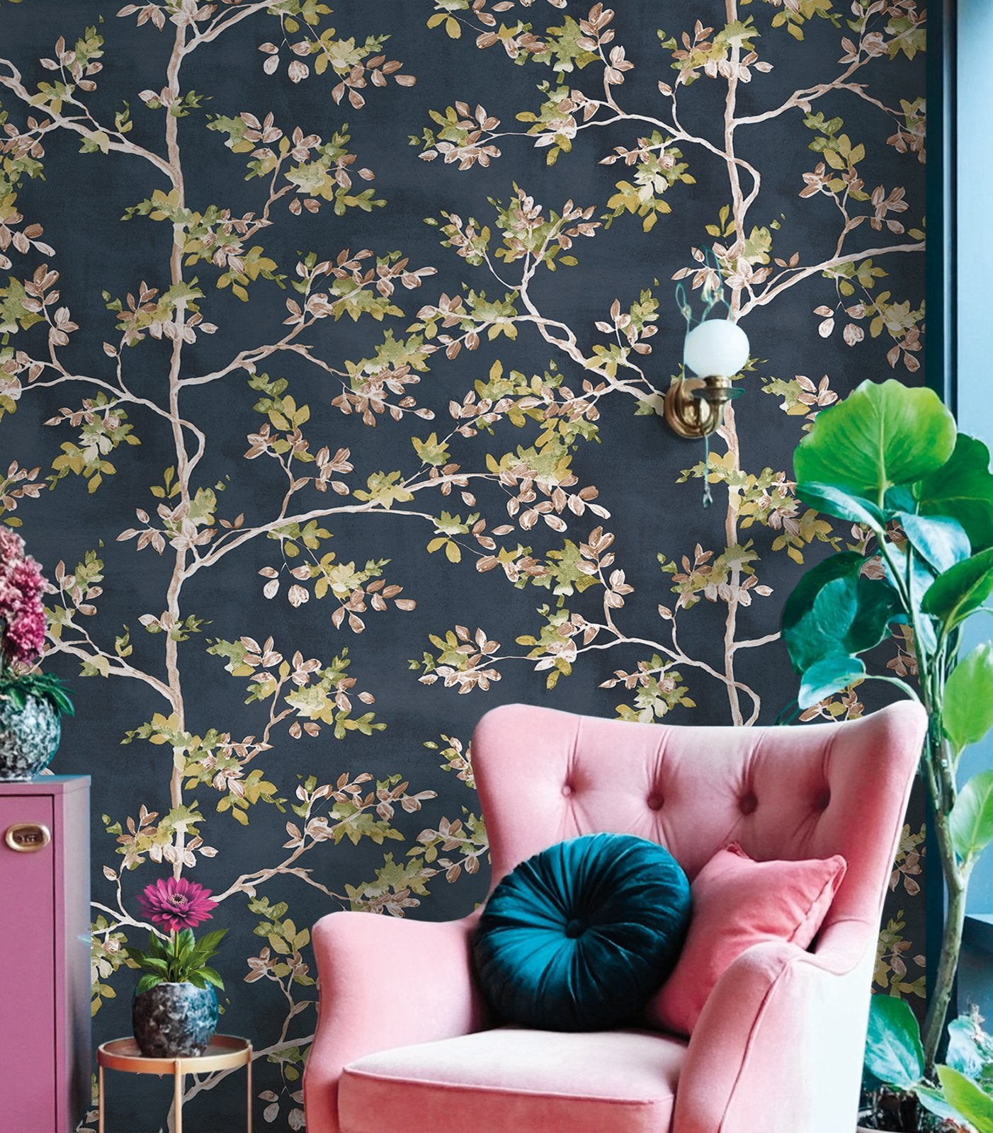 GALERIE WALLCOVERINGS Blooming Garden    Blue   - 8322