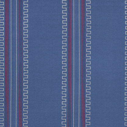 Navy Greco Stripe Pattern Wovens fabric, code 83231