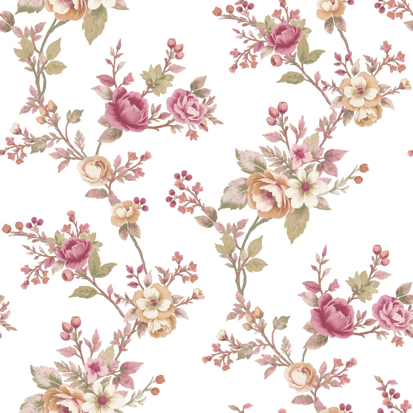 GALERIE WALLCOVERINGS Blooming Garden    Red   - 8326