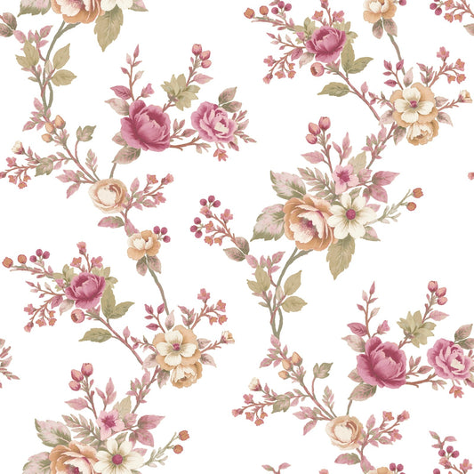 GALERIE WALLCOVERINGS Blooming Garden    Red   - 8326