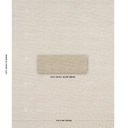 SCHUMACHER  PATTERSON FLYNN LALANO LINEN VELVET VELVETS,CUT VELVET VELVETS,CUT VELVET NATURAL   - 83290