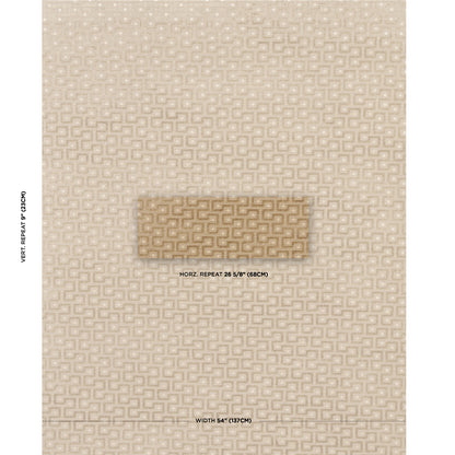 SCHUMACHER  PATTERSON FLYNN LALANO LINEN VELVET VELVETS,CUT VELVET VELVETS,CUT VELVET BRONZE   - 83292