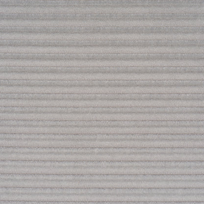 Otter grey velvet fabric with subtle vertical channels; soft, luxurious texture.