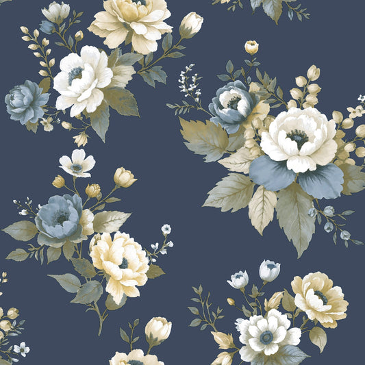 GALERIE WALLCOVERINGS Blooming Garden    Blue   - 8332