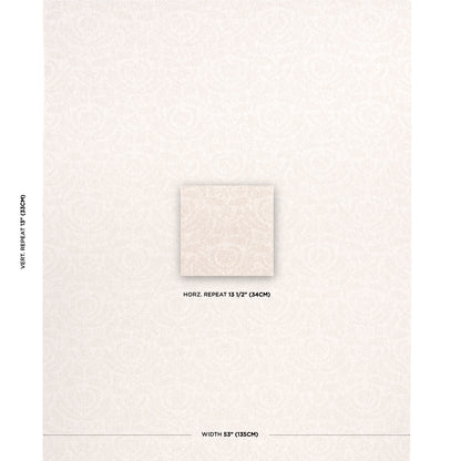 SCHUMACHER  PATTERSON FLYNN FLORA CASHMERE DAMASK PATTERN WOVENS PATTERN WOVENS NATURAL   - 83320