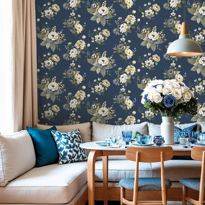 GALERIE WALLCOVERINGS Blooming Garden    Blue   - 8332