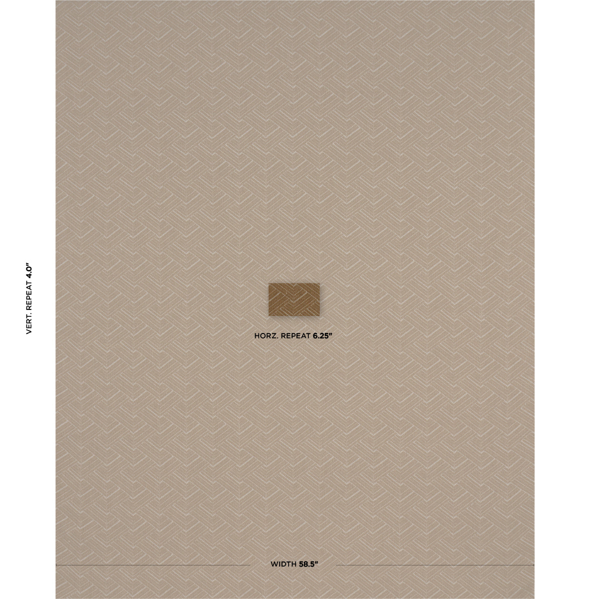 SCHUMACHER  PATTERSON FLYNN MINNA HEAVYWEIGHT LINEN PATTERN WOVENS PATTERN WOVENS BRONZE   - 83331