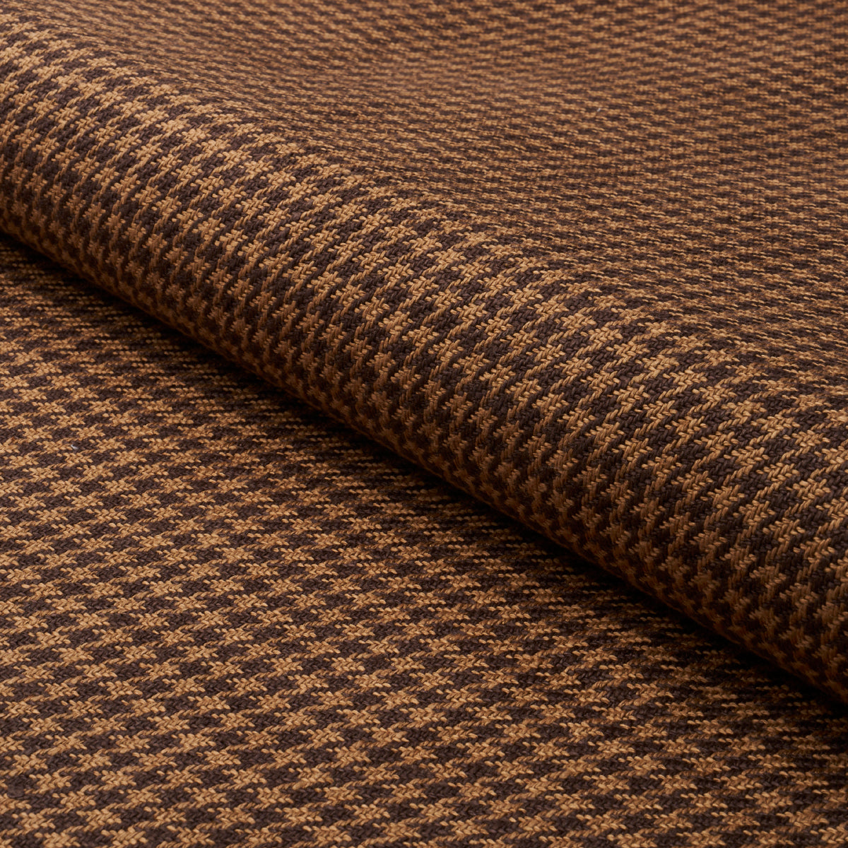 SCHUMACHER  PATTERSON FLYNN LOTTI LINEN HOUNDSTOOTH PATTERN WOVENS PATTERN WOVENS BROWN   - 83341