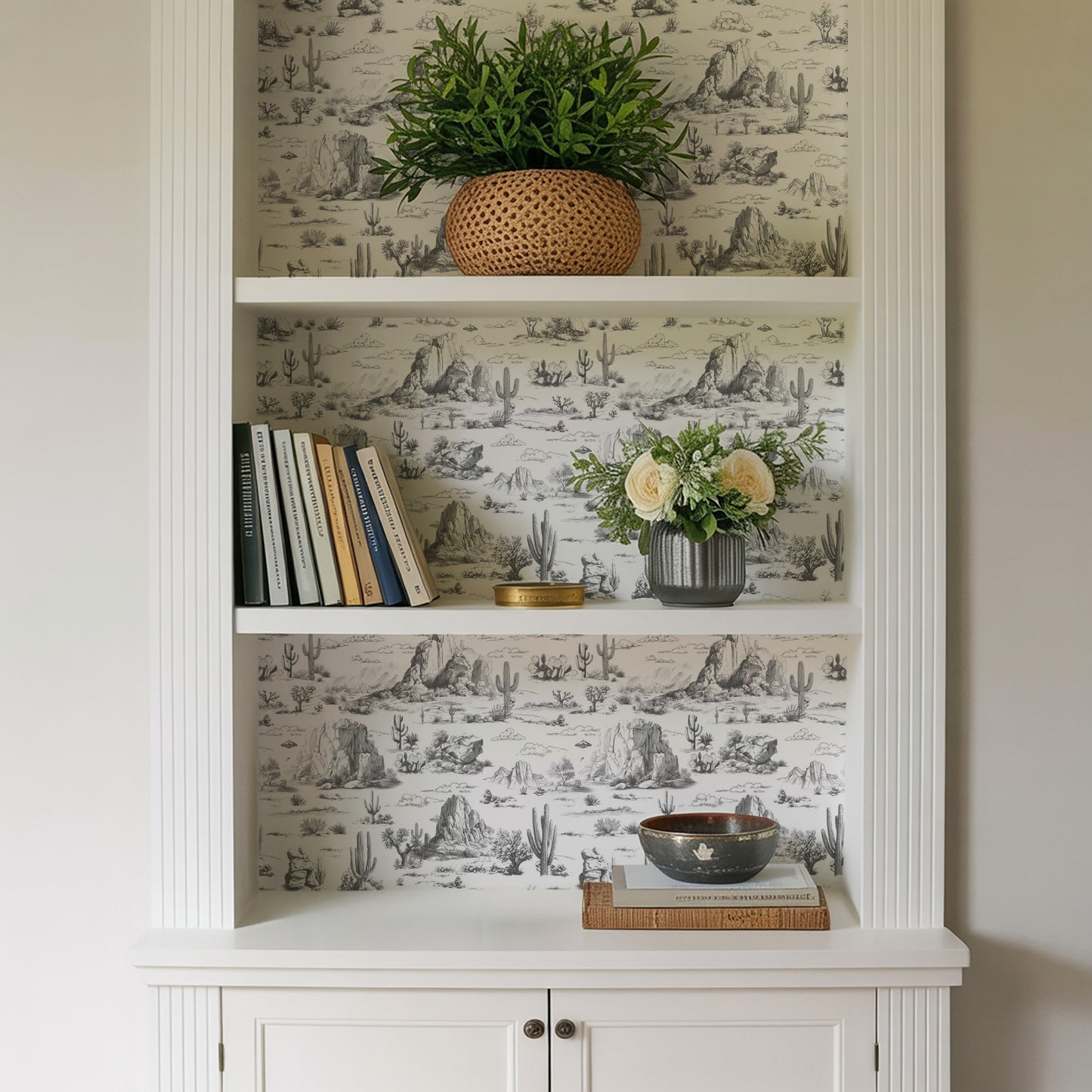 Veer Decor Area 51 Novelty Toile Gray Peel and Stick Wallpaper Landscape, Novelty, Patterns Transitional, Traditional, Novelty Gray  Wallpaper - 8335-AA3