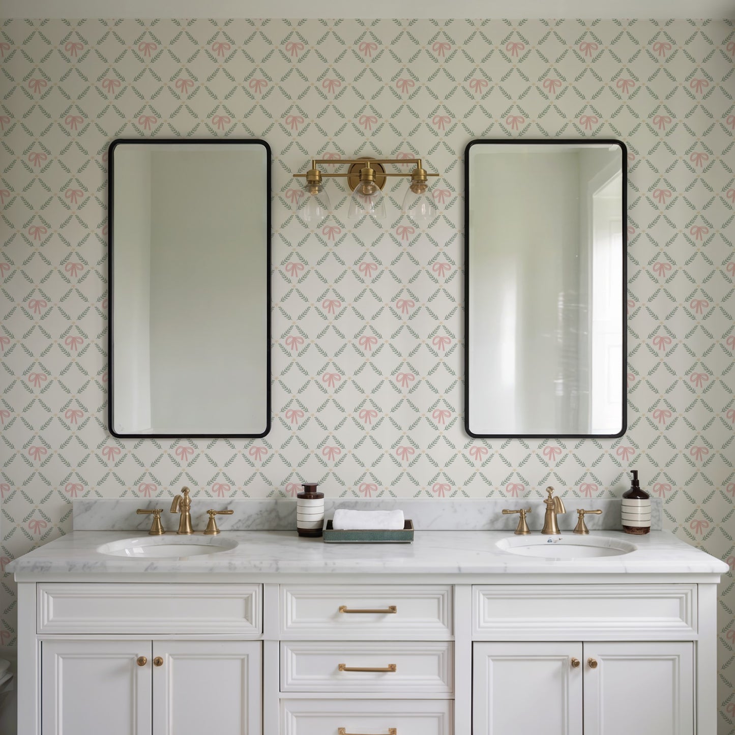 Veer Decor Heirloom Bow Trellis Multi Peel and Stick Wallpaper Children, Patterns Kids, Novelty Multi  Wallpaper - 8335-AH1