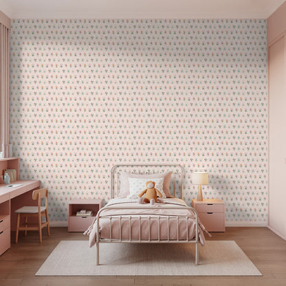 Veer Decor Heirloom Floral Medallions Blush Peel and Stick Wallpaper Floral Kids, Novelty Blush  Wallpaper - 8335-AI1