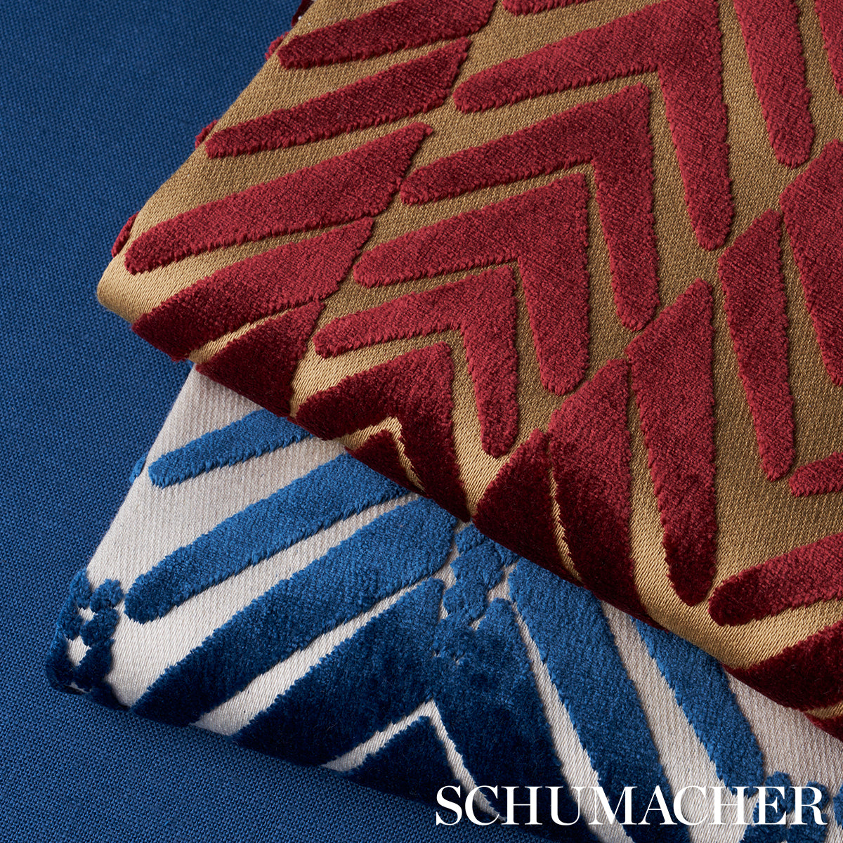 SCHUMACHER  NEISHA CROSLAND ZEBRA VELVET   Silver Blue   - 83400