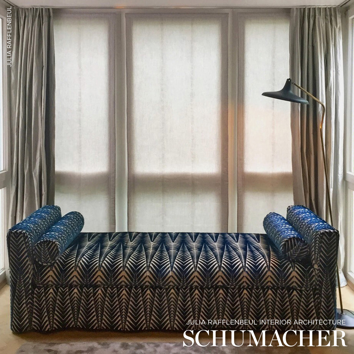 SCHUMACHER  NEISHA CROSLAND ZEBRA VELVET   Silver Blue   - 83400