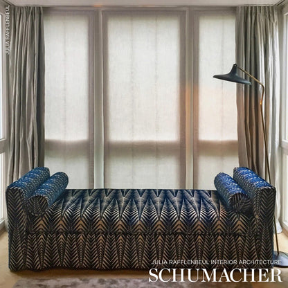 SCHUMACHER  NEISHA CROSLAND ZEBRA VELVET   Silver Blue   - 83400