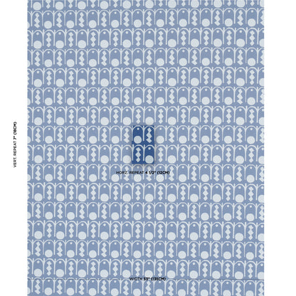 SCHUMACHER  DRUSUS TABOR DOWNTOWN PATTERN WOVENS PATTERN WOVENS BLUES   - 83411