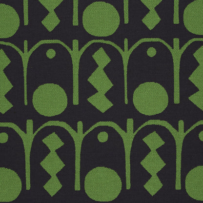 SCHUMACHER  DRUSUS TABOR DOWNTOWN PATTERN WOVENS PATTERN WOVENS GREEN AND BLACK   - 83412
