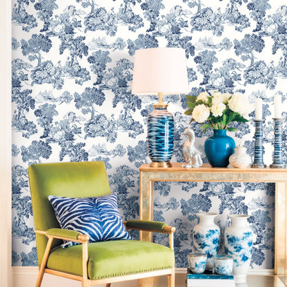 GALERIE WALLCOVERINGS Blooming Garden    Blue   - 8342