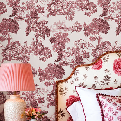 GALERIE WALLCOVERINGS Blooming Garden    Red   - 8343