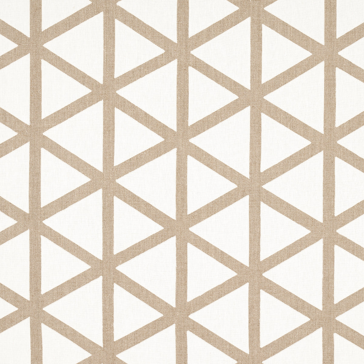Schumacher Earth and Sky Tipton applique & tie backs in flax - 83460