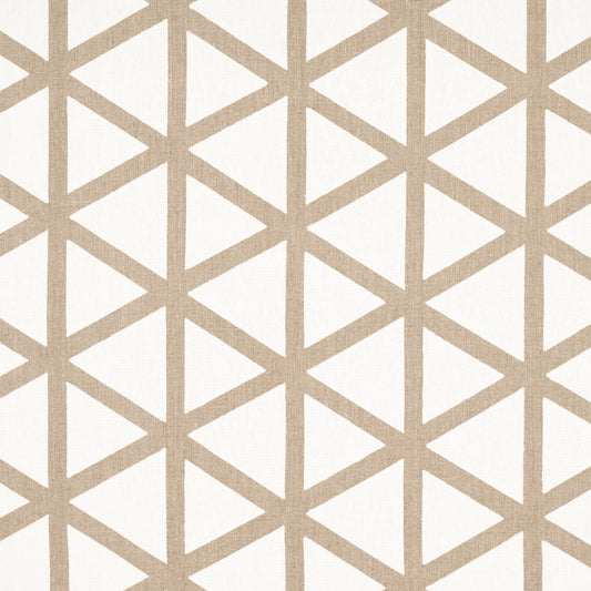 SCHUMACHER  EARTH AND SKY TIPTON APPLIQU?? APPLIQUE & TIE BACKS APPLIQUE & TIE BACKS FLAX   - 83460